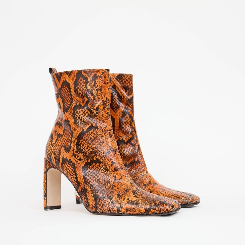 MIISTA Marcelle Snakeskin Boots 39 - Picture 3 of 15